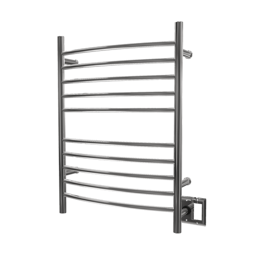 Amba RWH-CP Amba Radiant Hardwired + Plug-in Combo Curved 10 Bar Towel Warmer in Polished - RWH-CP