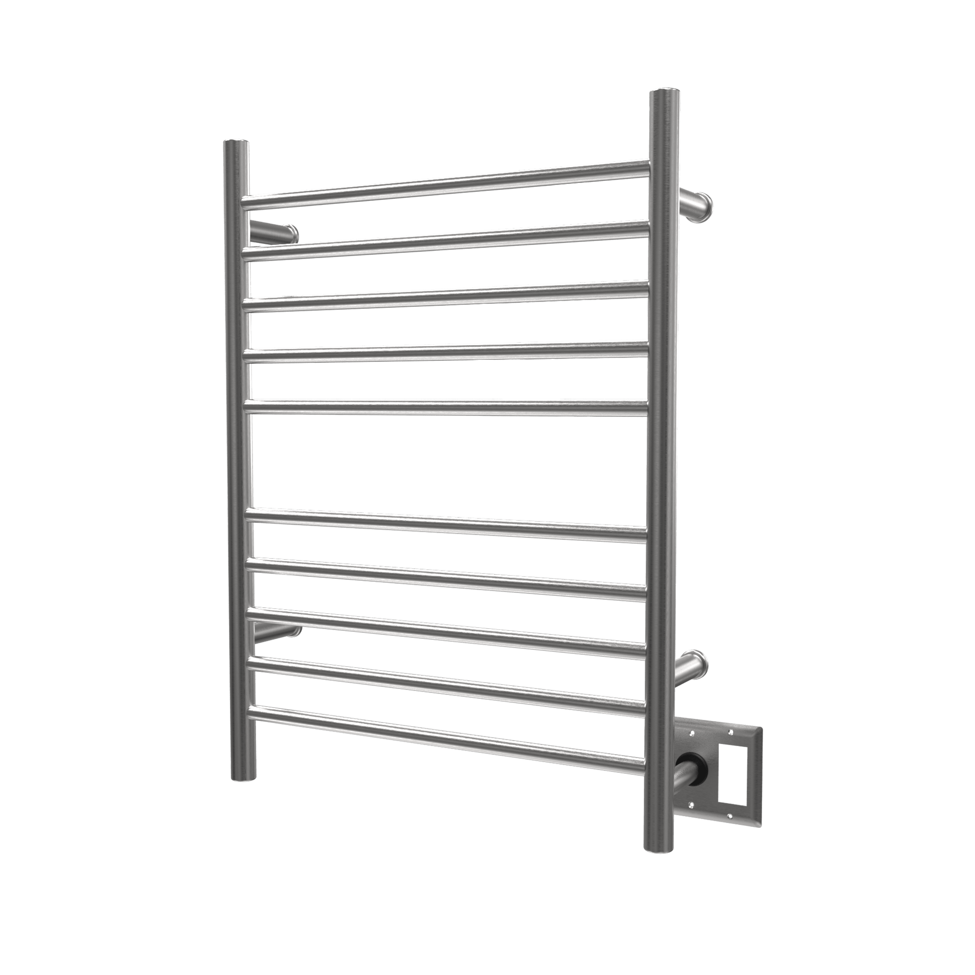 Amba RWH-SB Amba Radiant Hardwired + Plug-in Combo Straight 10 Bar Towel Warmer in Brushed - RWH-SB