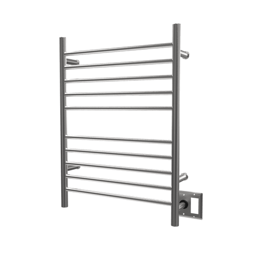 Amba RWH-SB Amba Radiant Hardwired + Plug-in Combo Straight 10 Bar Towel Warmer in Brushed - RWH-SB