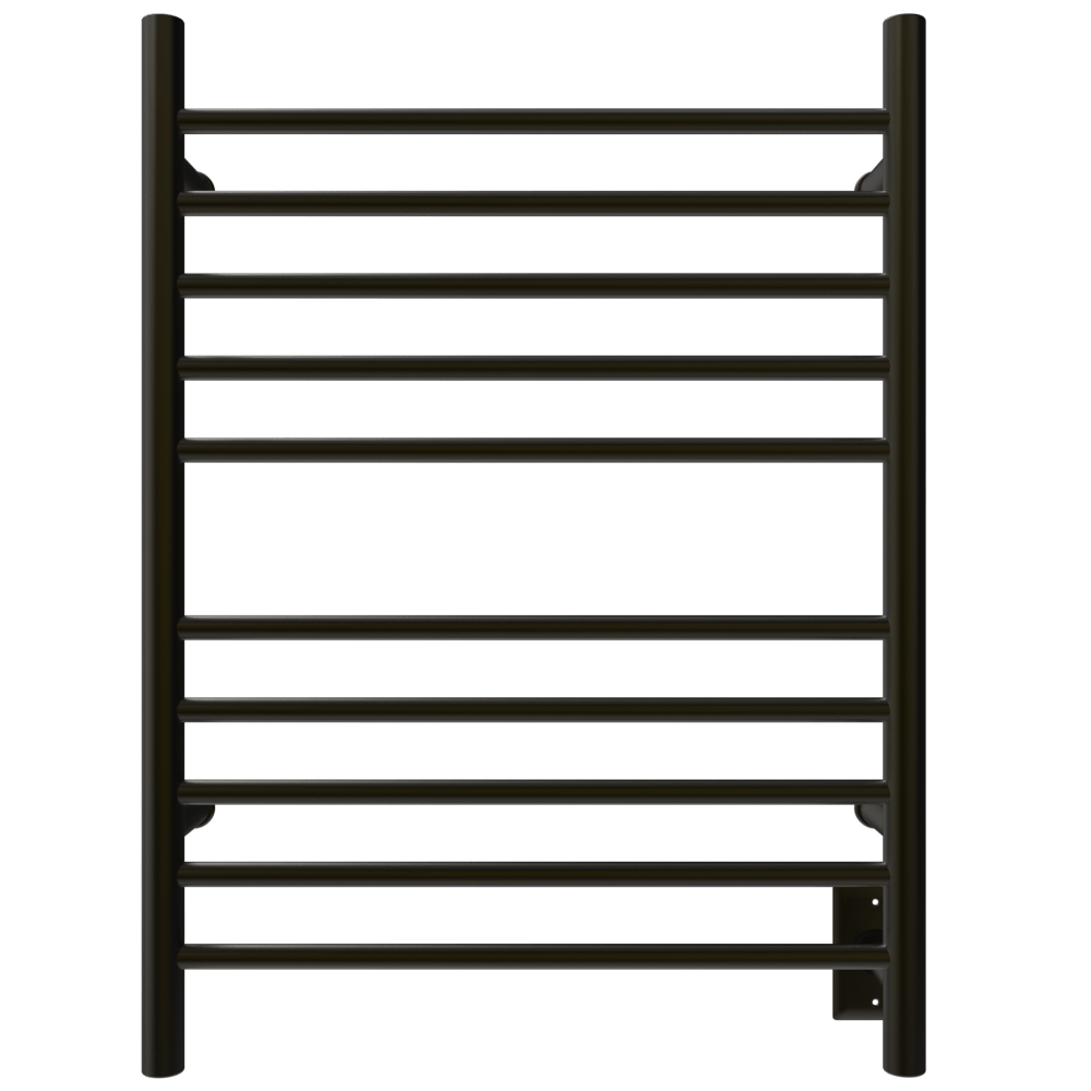 Amba RWH-SBB Amba Radiant Hardwired + Plug-in Combo Straight 10 Bar Towel Warmer in Brushed Bronze - RWH-SBB