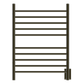 Amba RWH-SBB Amba Radiant Hardwired + Plug-in Combo Straight 10 Bar Towel Warmer in Brushed Bronze - RWH-SBB