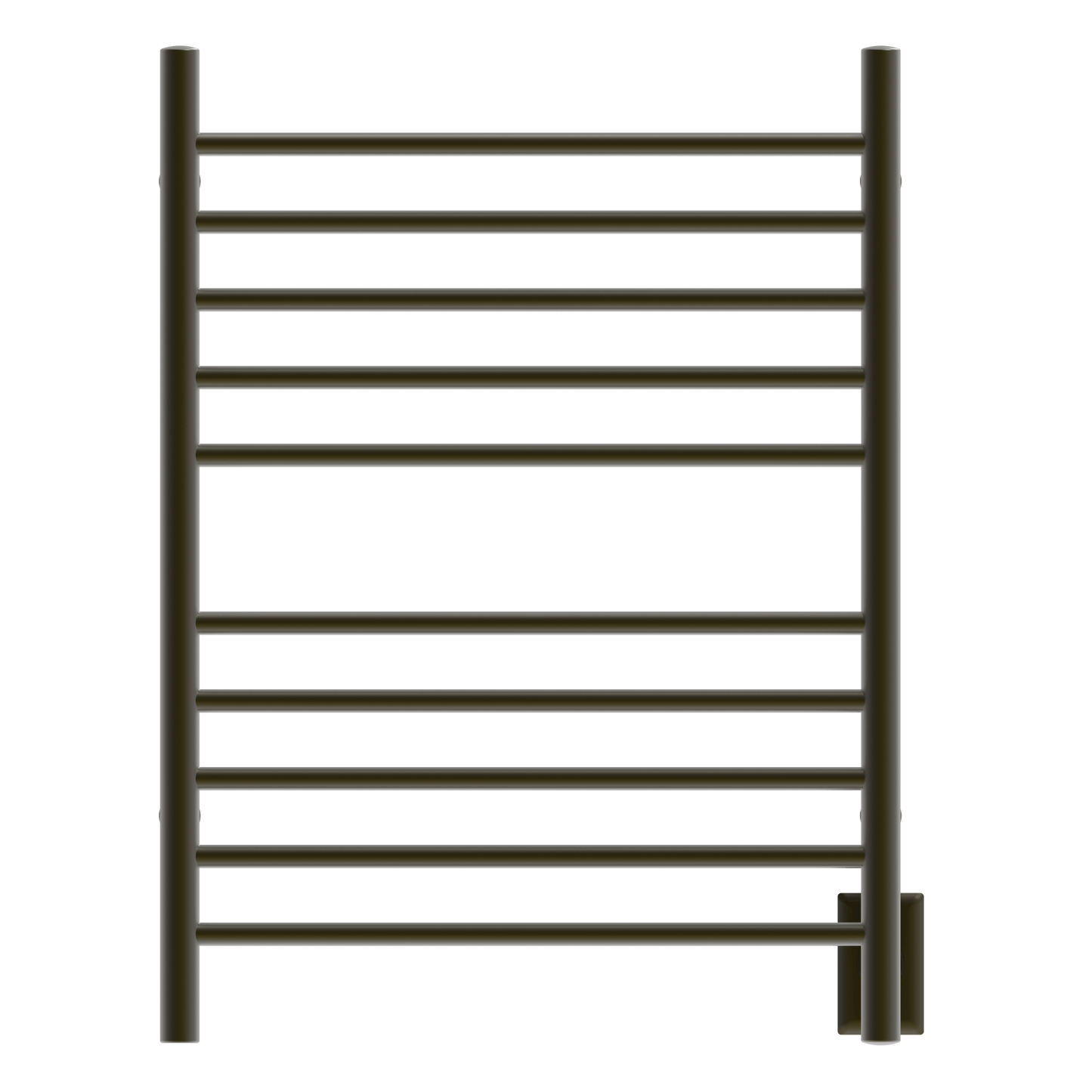 Amba RWH-SBB Amba Radiant Hardwired + Plug-in Combo Straight 10 Bar Towel Warmer in Brushed Bronze - RWH-SBB