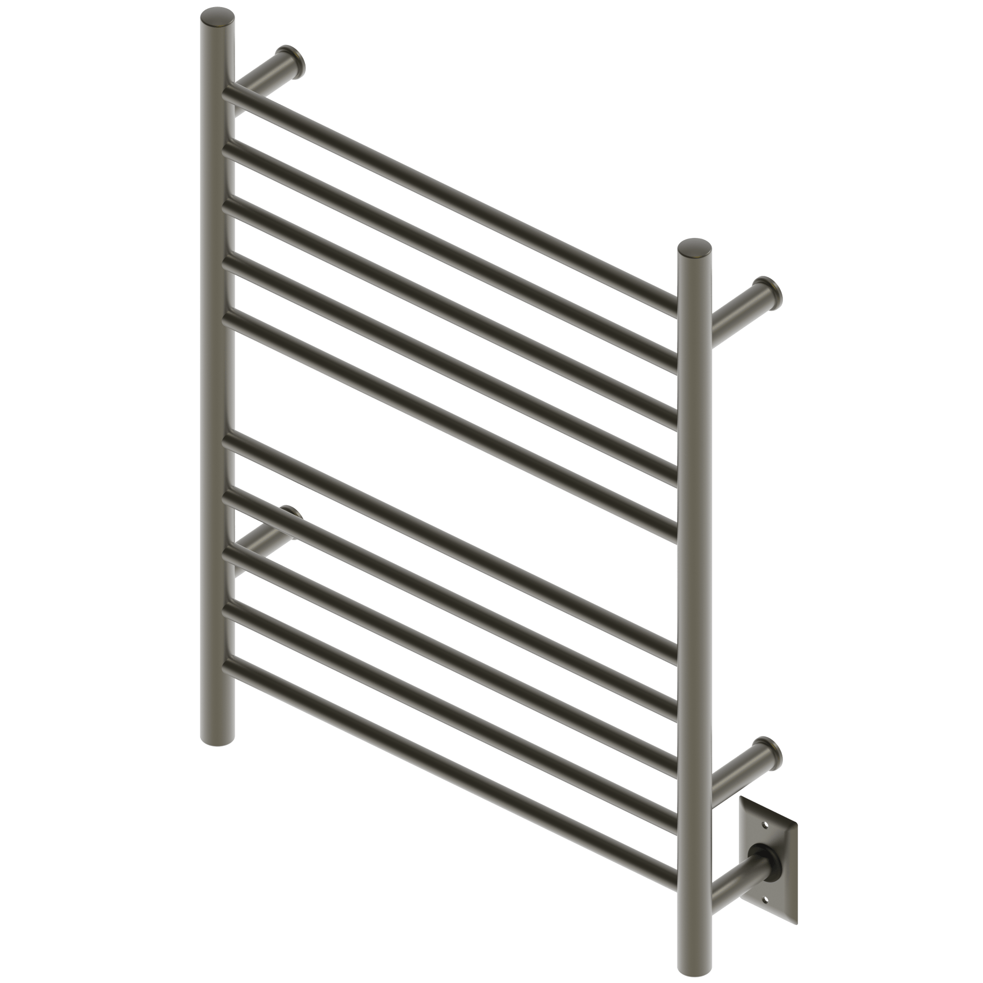 Amba RWH-SBB Amba Radiant Hardwired + Plug-in Combo Straight 10 Bar Towel Warmer in Brushed Bronze - RWH-SBB