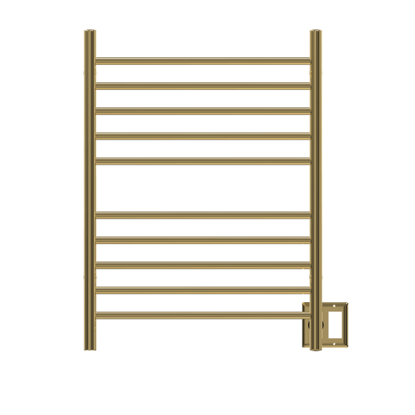 Amba RWH-SPG Amba Radiant Hardwired + Plug-in Combo Straight 10 Bar Towel Warmer in Polished Gold - RWH-SPG