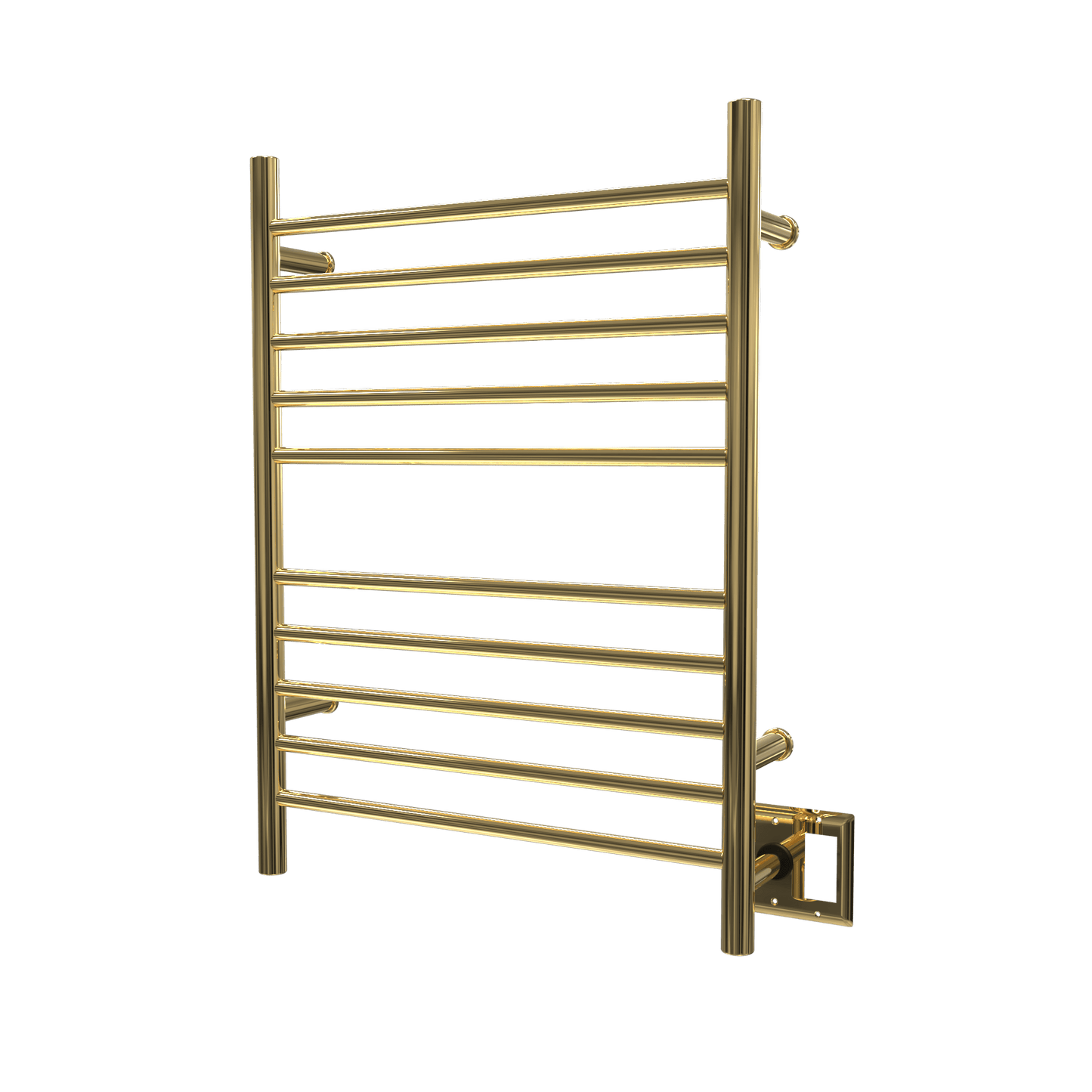 Amba RWH-SPG Amba Radiant Hardwired + Plug-in Combo Straight 10 Bar Towel Warmer in Polished Gold - RWH-SPG