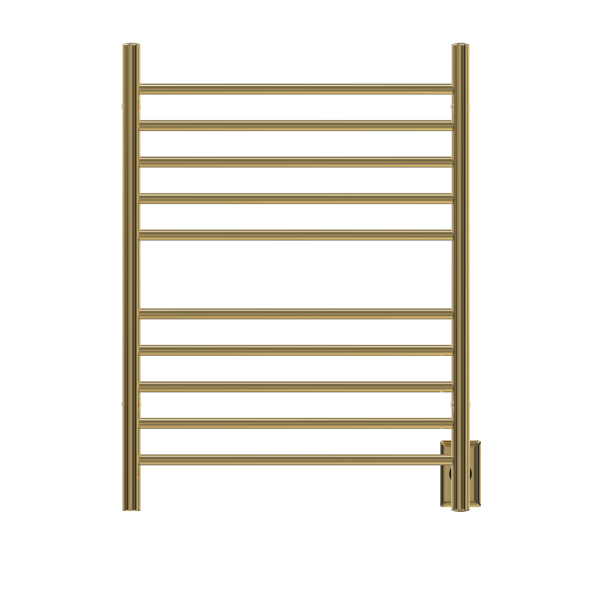 Amba RWH-SPG Amba Radiant Hardwired + Plug-in Combo Straight 10 Bar Towel Warmer in Polished Gold - RWH-SPG