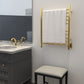 Amba RWH-SPG Amba Radiant Hardwired + Plug-in Combo Straight 10 Bar Towel Warmer in Polished Gold - RWH-SPG