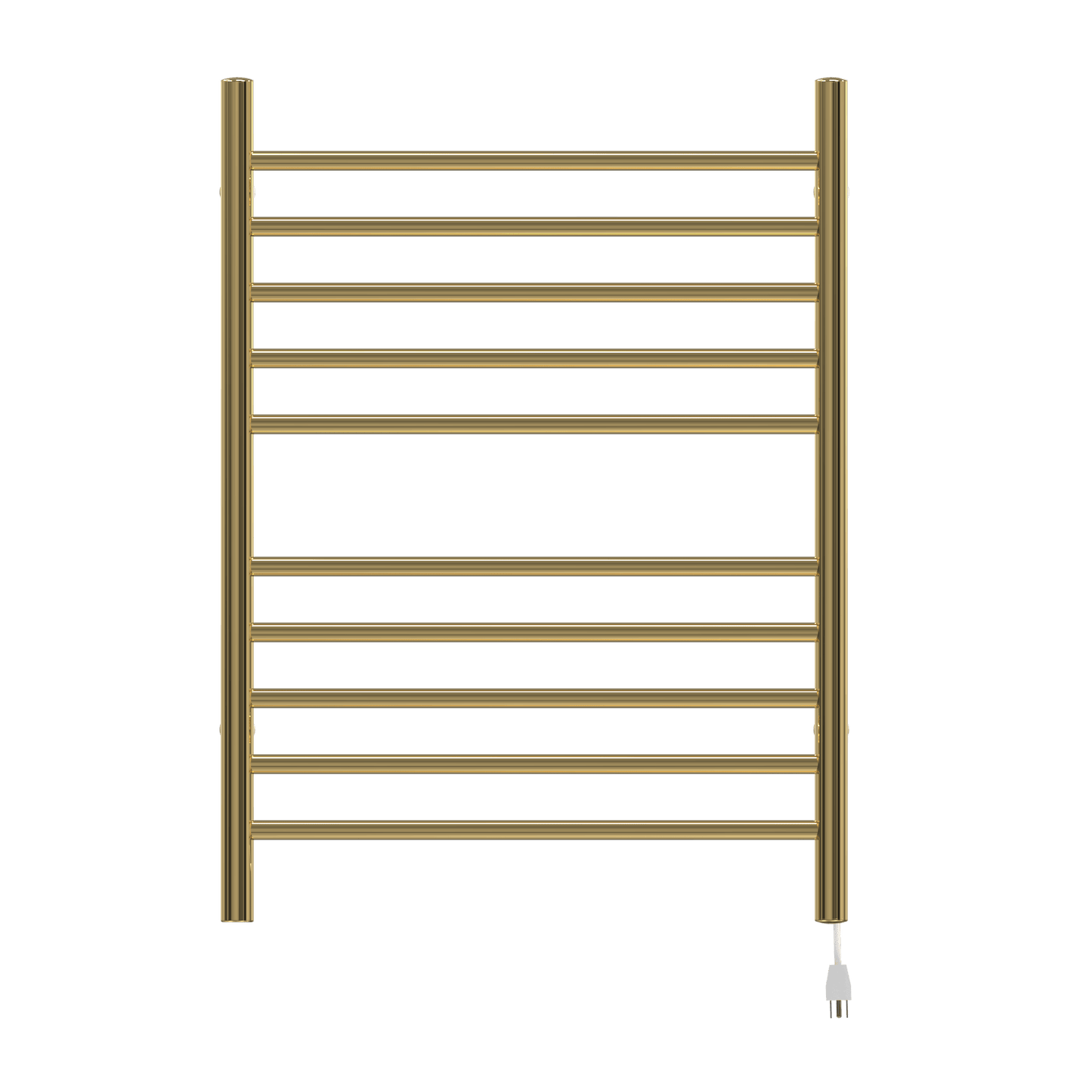 Amba RWH-SPG Amba Radiant Hardwired + Plug-in Combo Straight 10 Bar Towel Warmer in Polished Gold - RWH-SPG