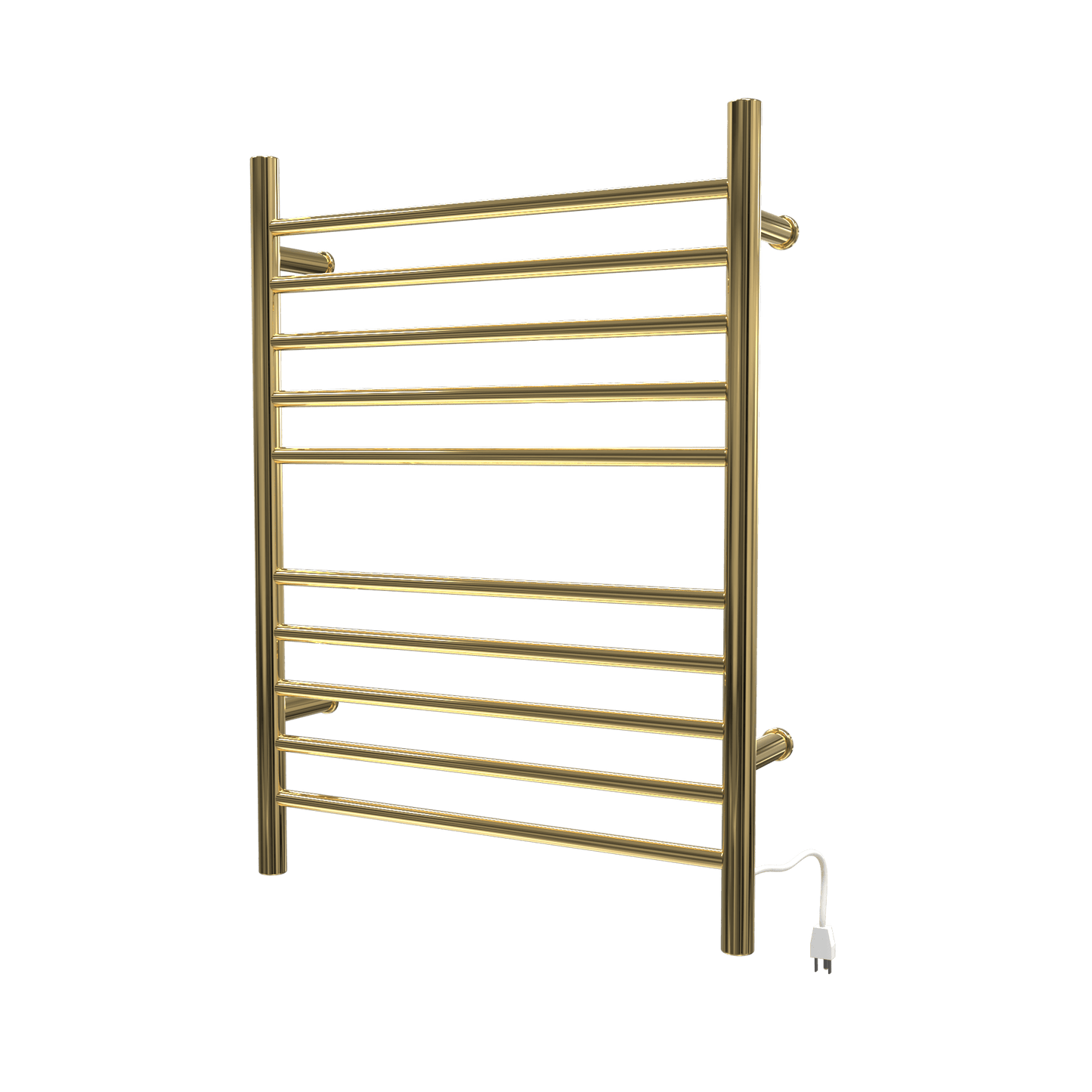 Amba RWH-SPG Amba Radiant Hardwired + Plug-in Combo Straight 10 Bar Towel Warmer in Polished Gold - RWH-SPG