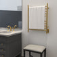 Amba RWH-SSB Amba Radiant Hardwired + Plug-in Combo Straight 10 Bar Towel Warmer in Satin Brass - RWH-SSB