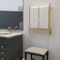 Amba RWH-SSB Amba Radiant Hardwired + Plug-in Combo Straight 10 Bar Towel Warmer in Satin Brass - RWH-SSB