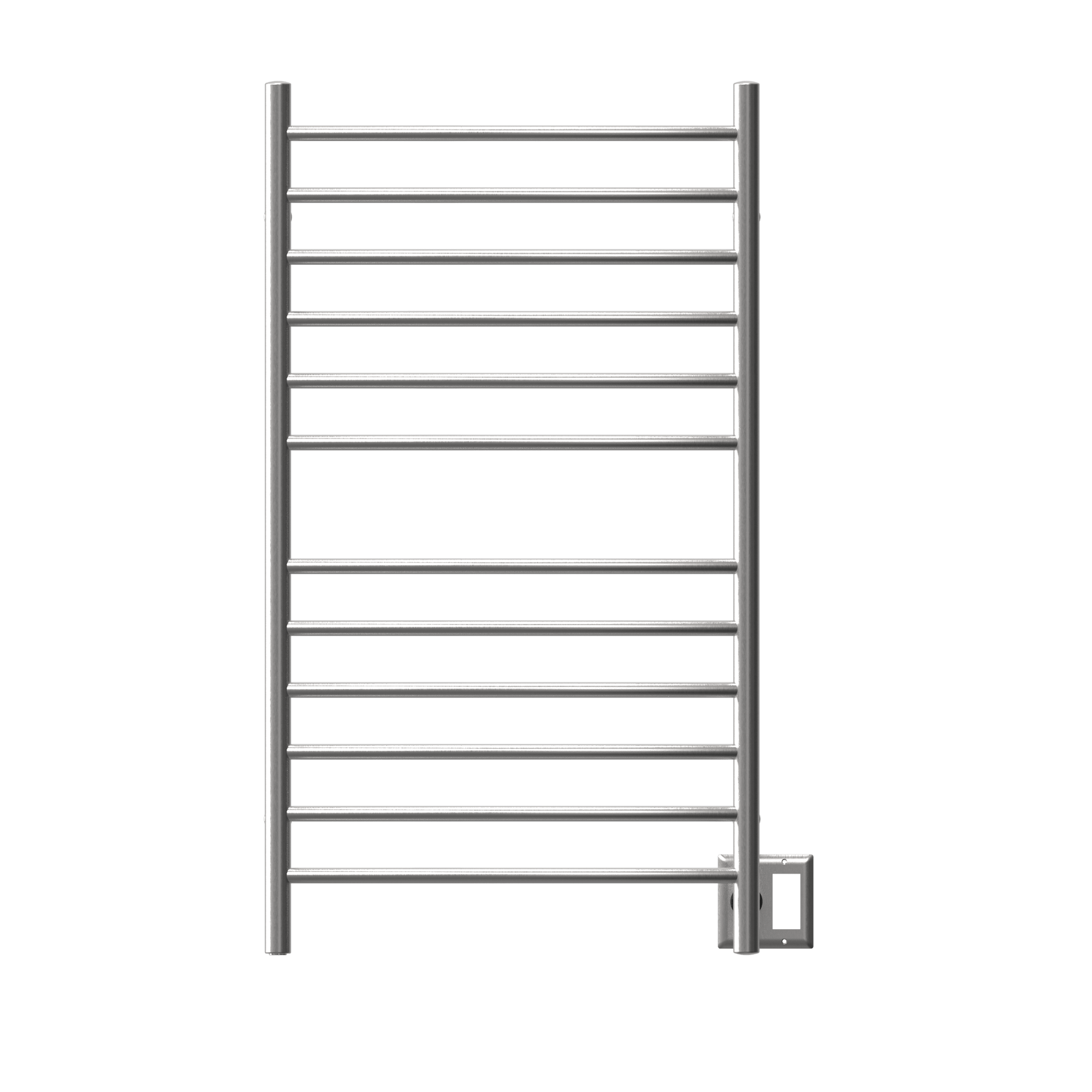 Amba RWHL-CB Amba Radiant Large Hardwired + Plug-in Combo Curved 12 Bar Towel Warmer in Brushed - RWHL-CB