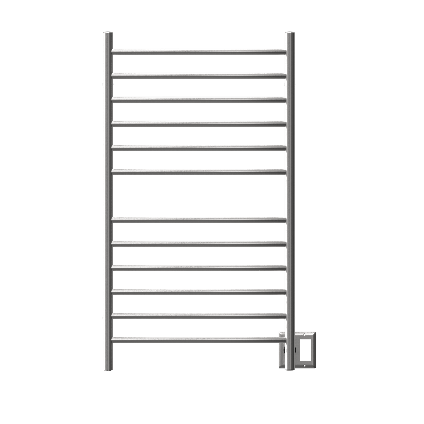 Amba RWHL-CB Amba Radiant Large Hardwired + Plug-in Combo Curved 12 Bar Towel Warmer in Brushed - RWHL-CB