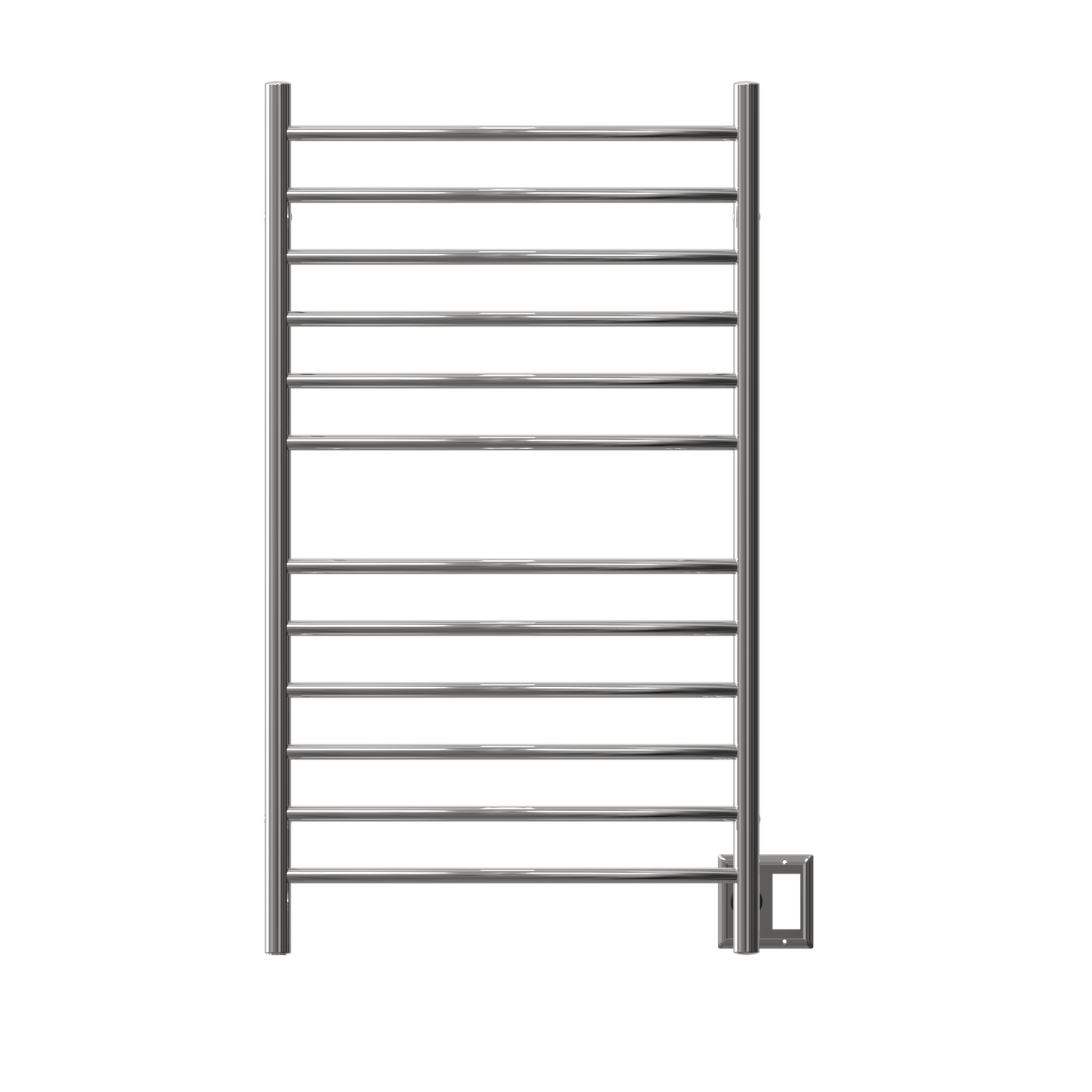 Amba RWHL-CP Amba Radiant Large Hardwired + Plug-in Combo Curved 12 Bar Towel Warmer in Polished - RWHL-CP