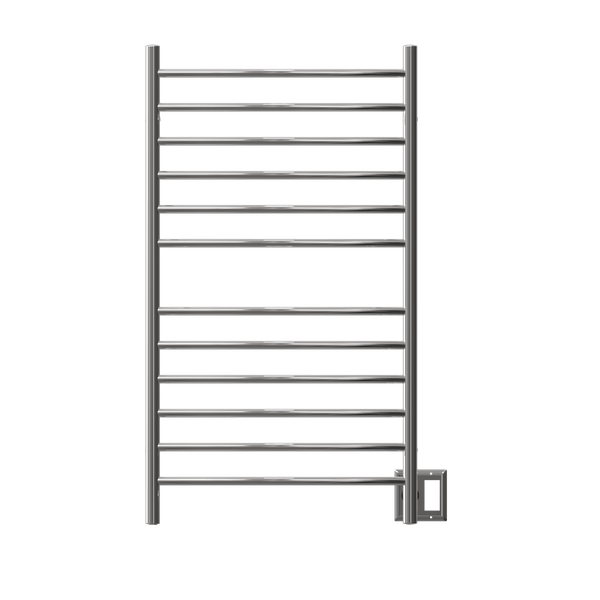 Amba RWHL-CP Amba Radiant Large Hardwired + Plug-in Combo Curved 12 Bar Towel Warmer in Polished - RWHL-CP