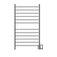 Amba RWHL-SB Amba Radiant Large Hardwired + Plug-in Combo Straight 12 Bar Towel Warmer in Brushed - RWHL-SB