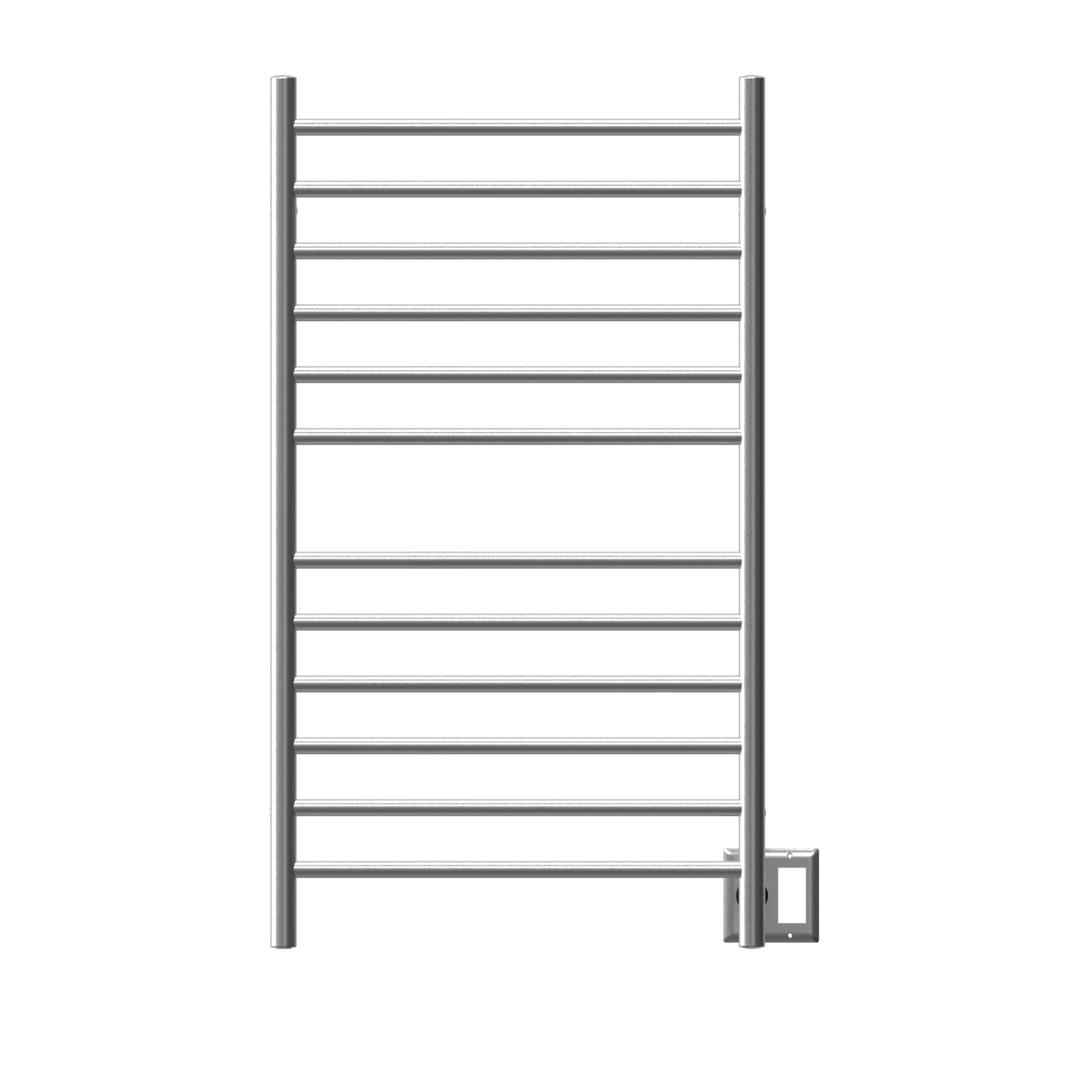 Amba RWHL-SB Amba Radiant Large Hardwired + Plug-in Combo Straight 12 Bar Towel Warmer in Brushed - RWHL-SB