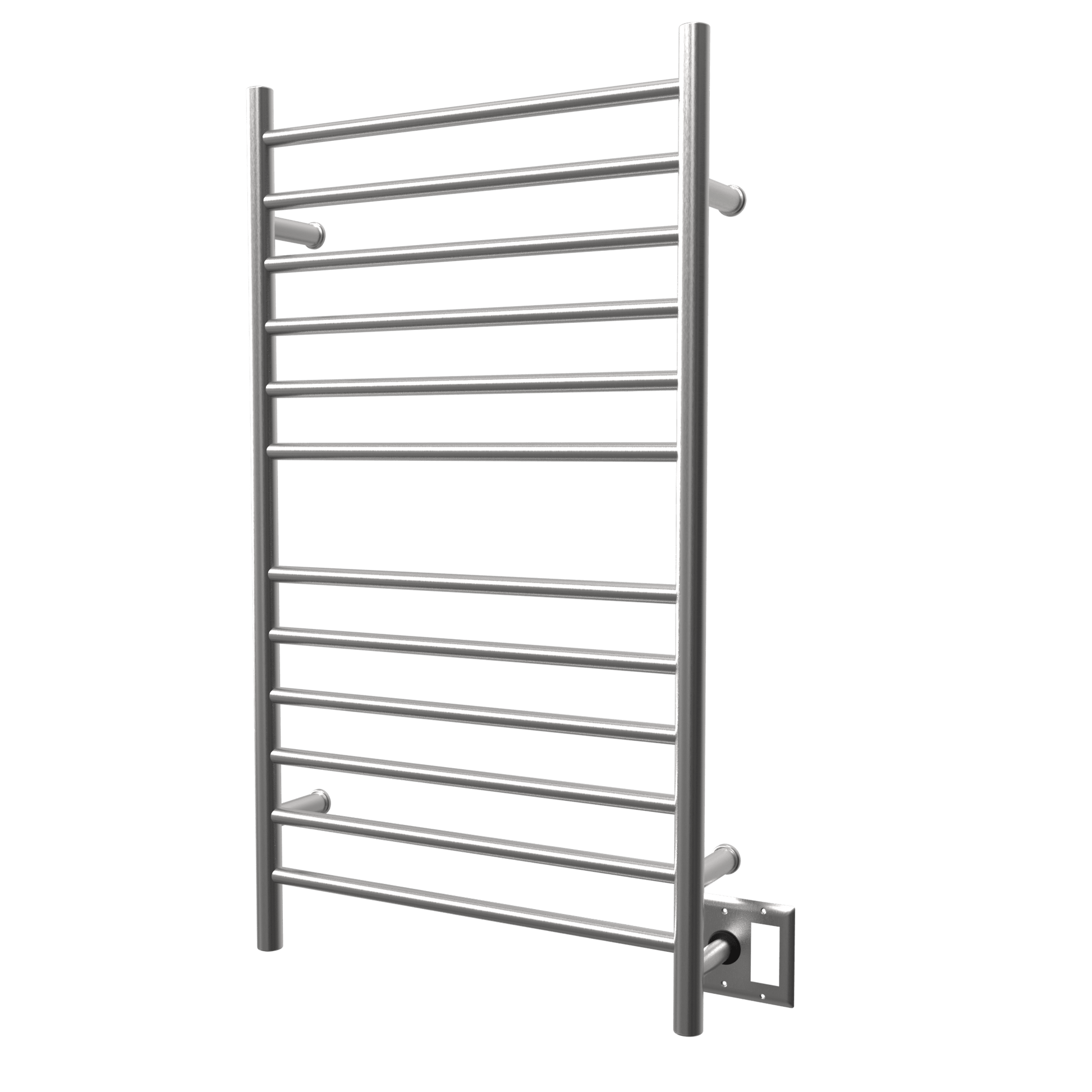 Amba RWHL-SB Amba Radiant Large Hardwired + Plug-in Combo Straight 12 Bar Towel Warmer in Brushed - RWHL-SB