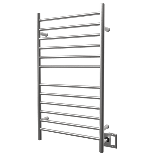 Amba RWHL-SB Amba Radiant Large Hardwired + Plug-in Combo Straight 12 Bar Towel Warmer in Brushed - RWHL-SB