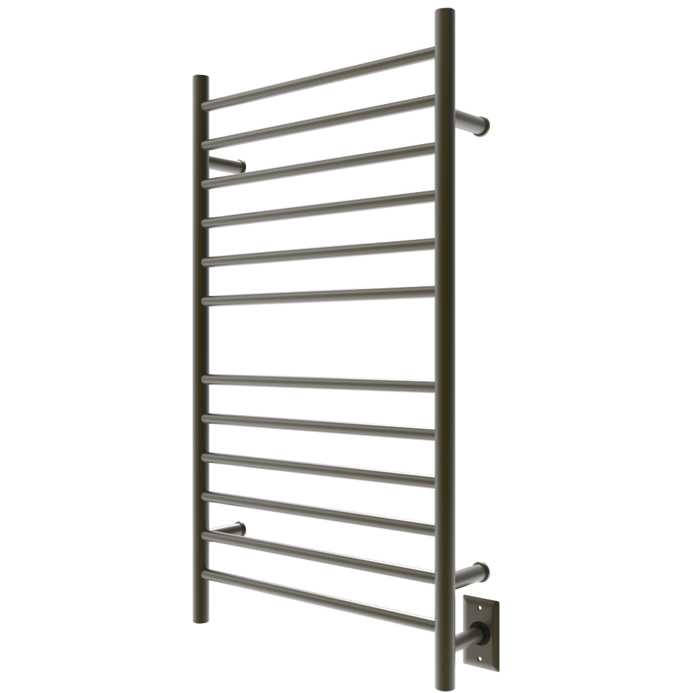 Amba RWHL-SBB Amba Radiant Large Hardwired + Plug-in Combo Straight 12 Bar Towel Warmer in Brushed Bronze - RWHL-SBB