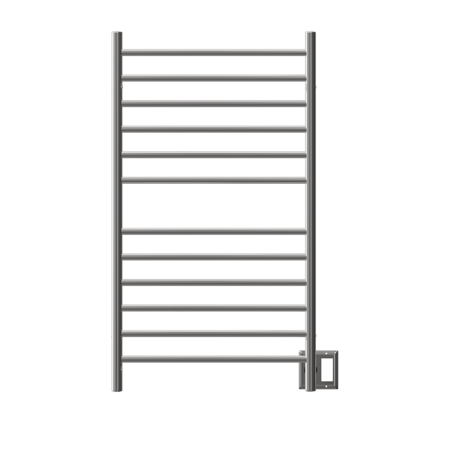 Amba RWHL-SP Amba Radiant Large Hardwired + Plug-in Combo Straight 12 Bar Towel Warmer in Polished - RWHL-SP