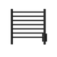 Amba RWHS-SMB Amba Radiant Small Hardwired + Plug-in Combo 7 Bar Towel Warmer in Matte Black - RWHS-SMB