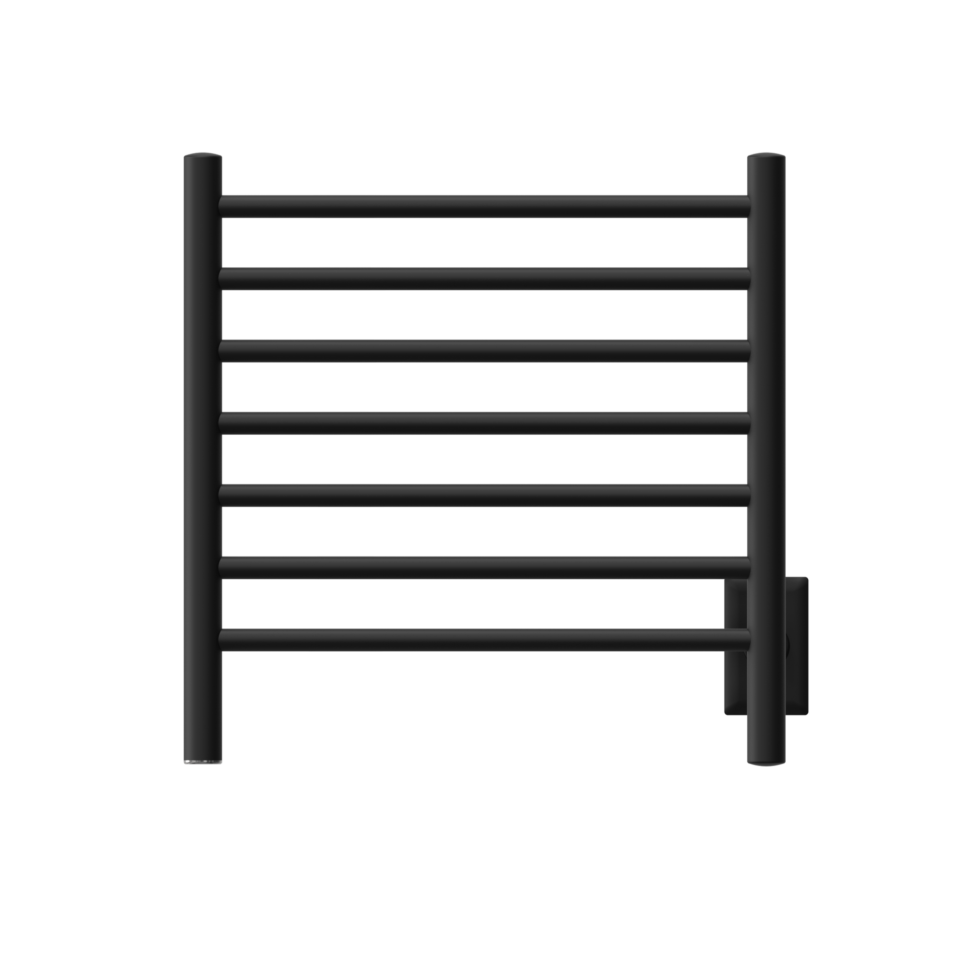 Amba RWHS-SMB Amba Radiant Small Hardwired + Plug-in Combo 7 Bar Towel Warmer in Matte Black - RWHS-SMB