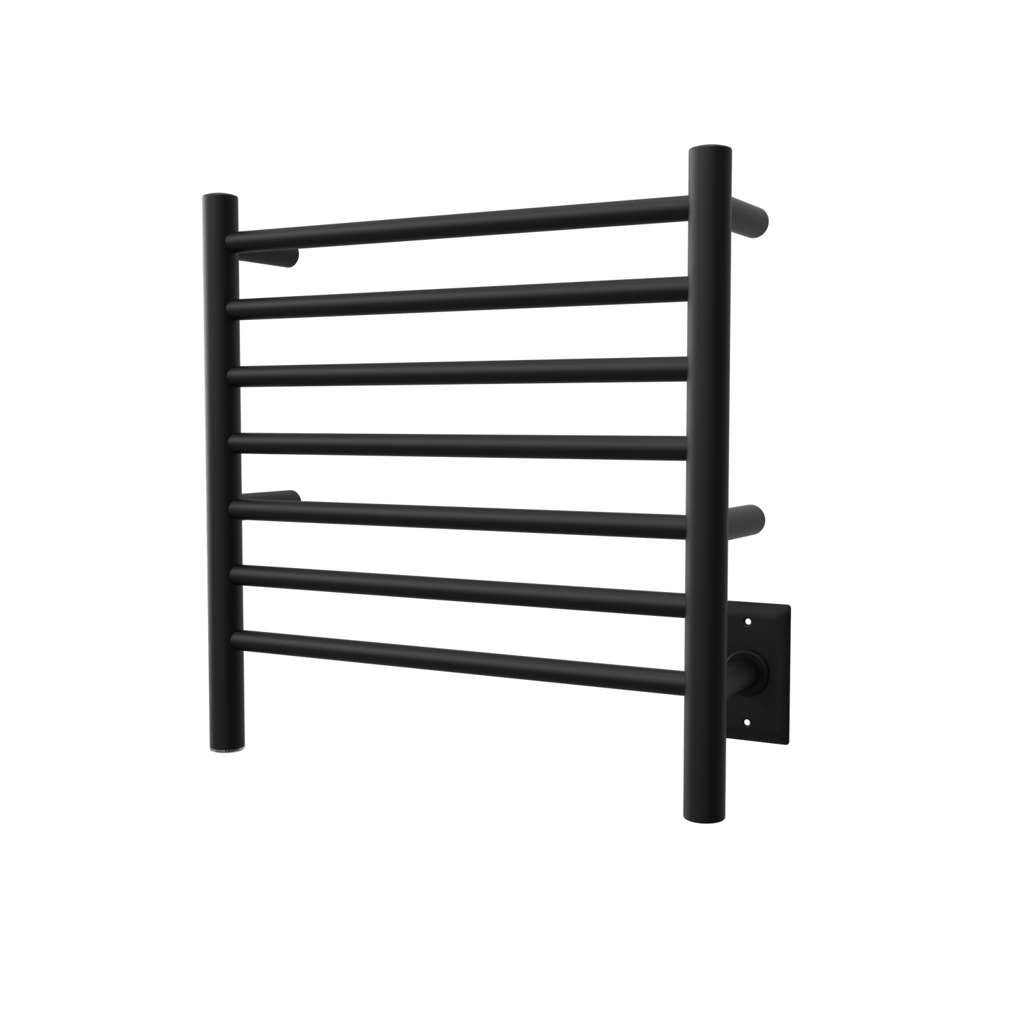 Amba RWHS-SMB Amba Radiant Small Hardwired + Plug-in Combo 7 Bar Towel Warmer in Matte Black - RWHS-SMB