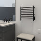 Amba RWHS-SMB Amba Radiant Small Hardwired + Plug-in Combo 7 Bar Towel Warmer in Matte Black - RWHS-SMB