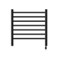 Amba RWHS-SMB Amba Radiant Small Hardwired + Plug-in Combo 7 Bar Towel Warmer in Matte Black - RWHS-SMB