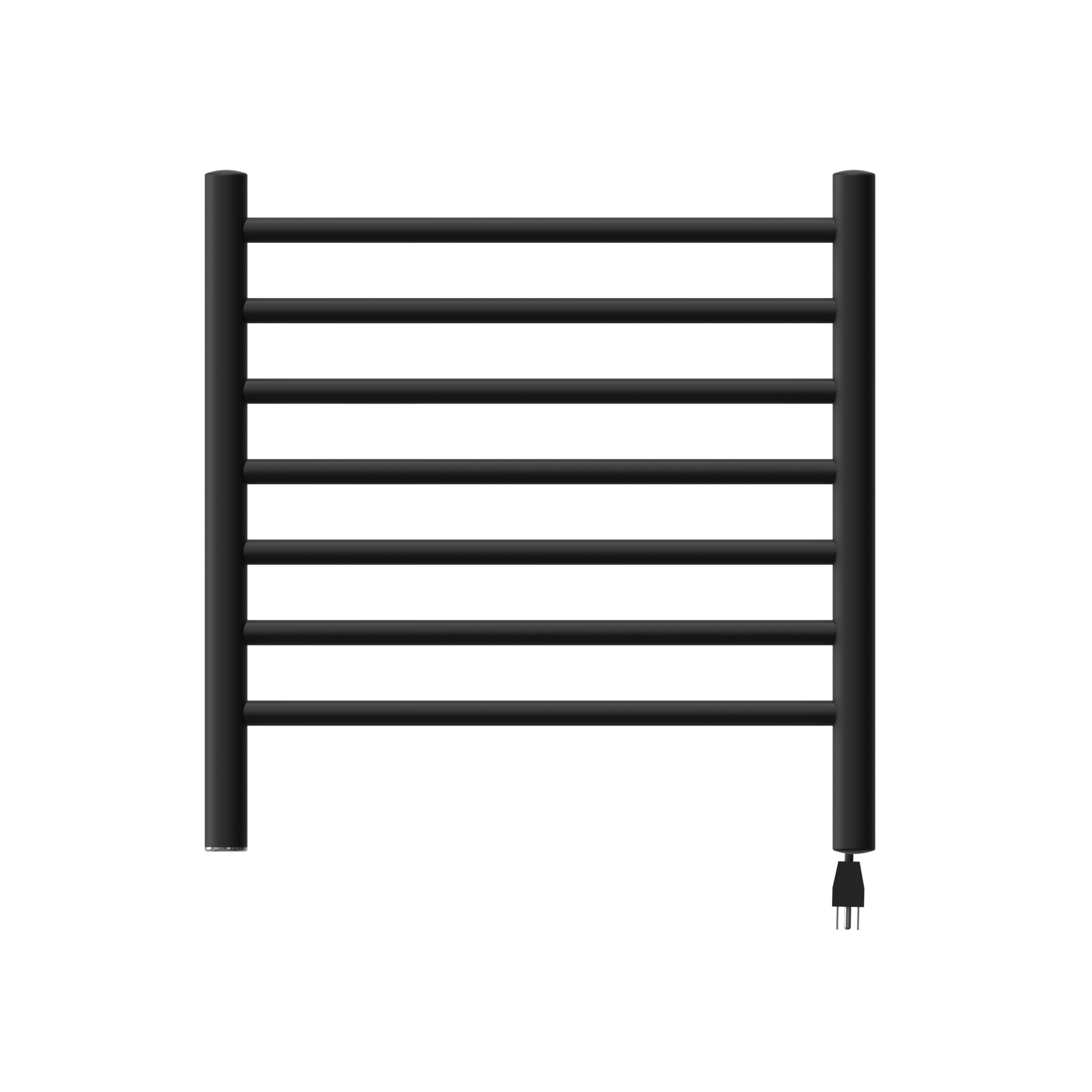 Amba RWHS-SMB Amba Radiant Small Hardwired + Plug-in Combo 7 Bar Towel Warmer in Matte Black - RWHS-SMB