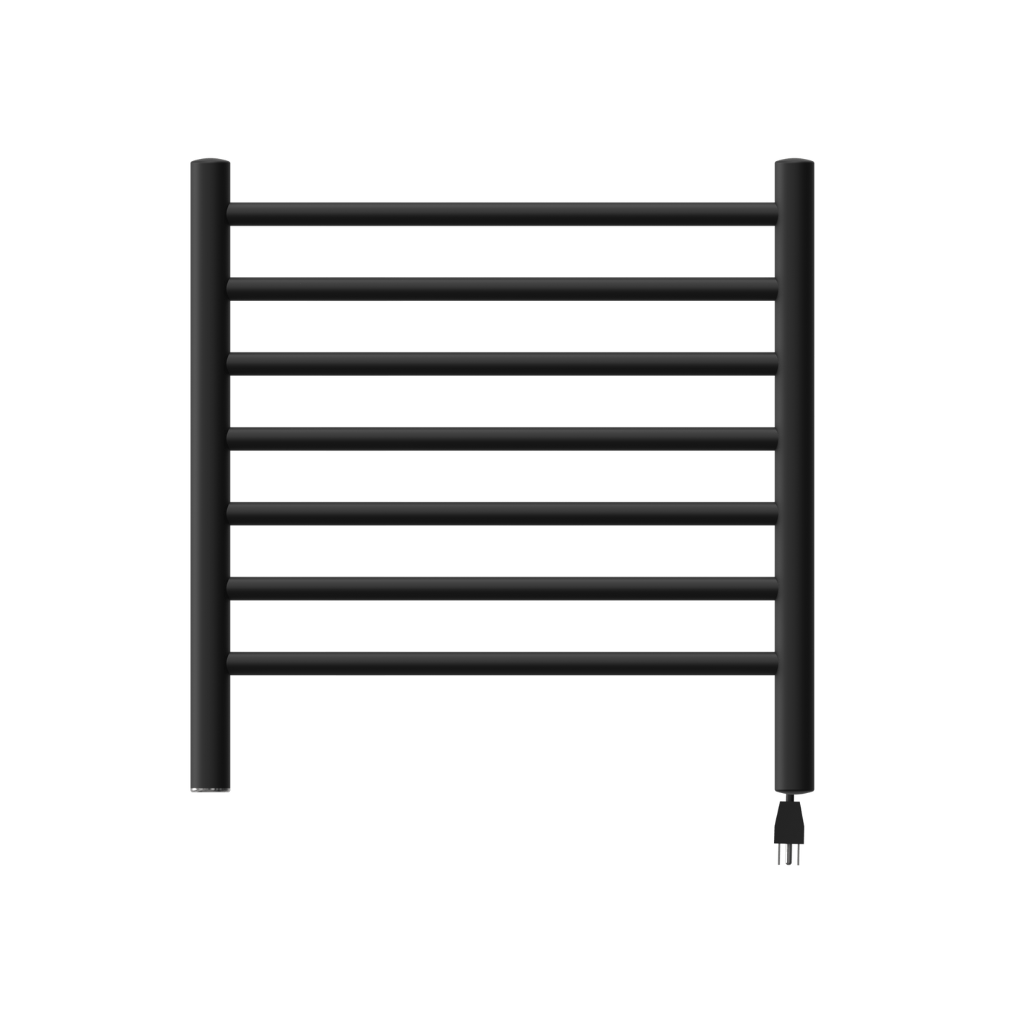 Amba RWHS-SMB Amba Radiant Small Hardwired + Plug-in Combo 7 Bar Towel Warmer in Matte Black - RWHS-SMB