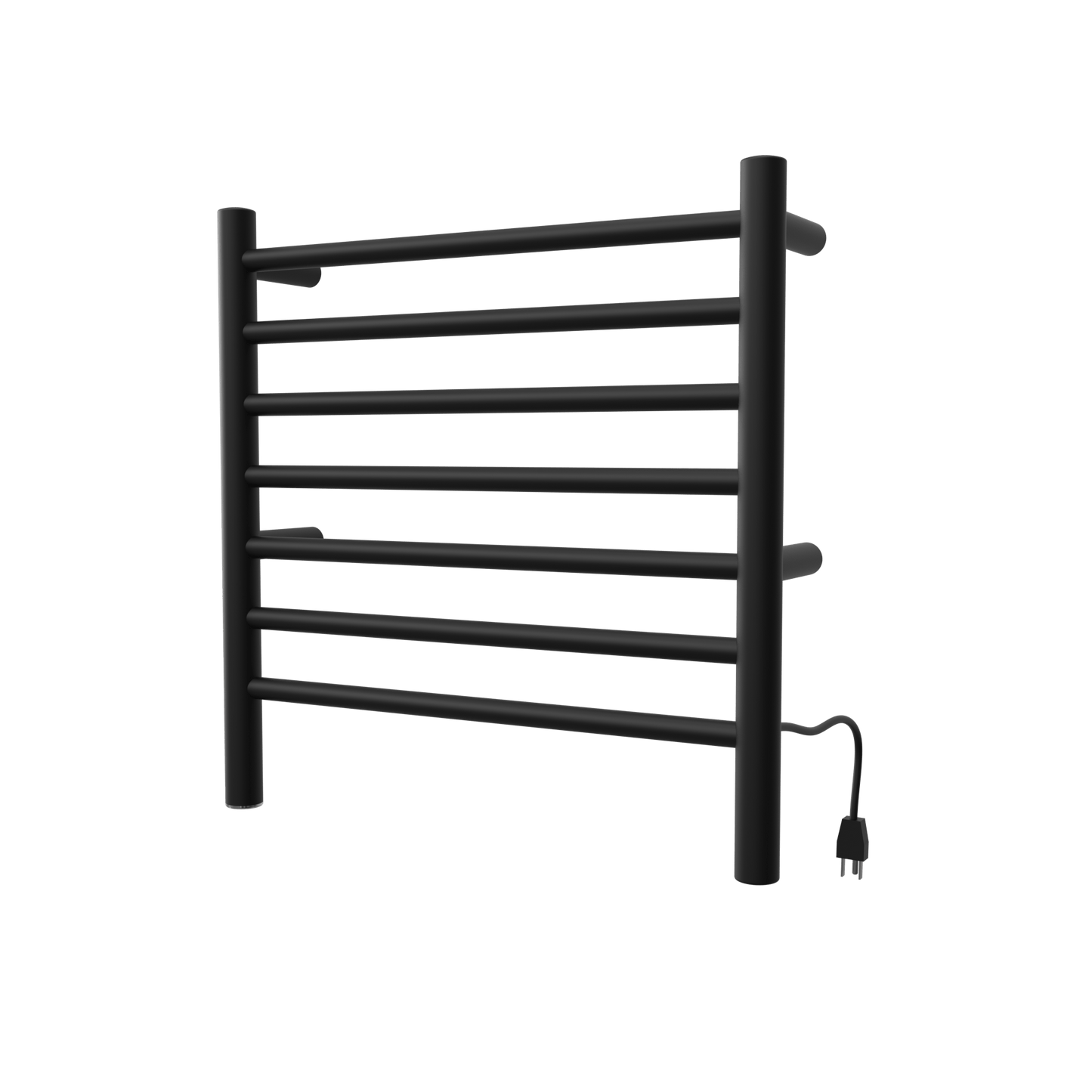 Amba RWHS-SMB Amba Radiant Small Hardwired + Plug-in Combo 7 Bar Towel Warmer in Matte Black - RWHS-SMB