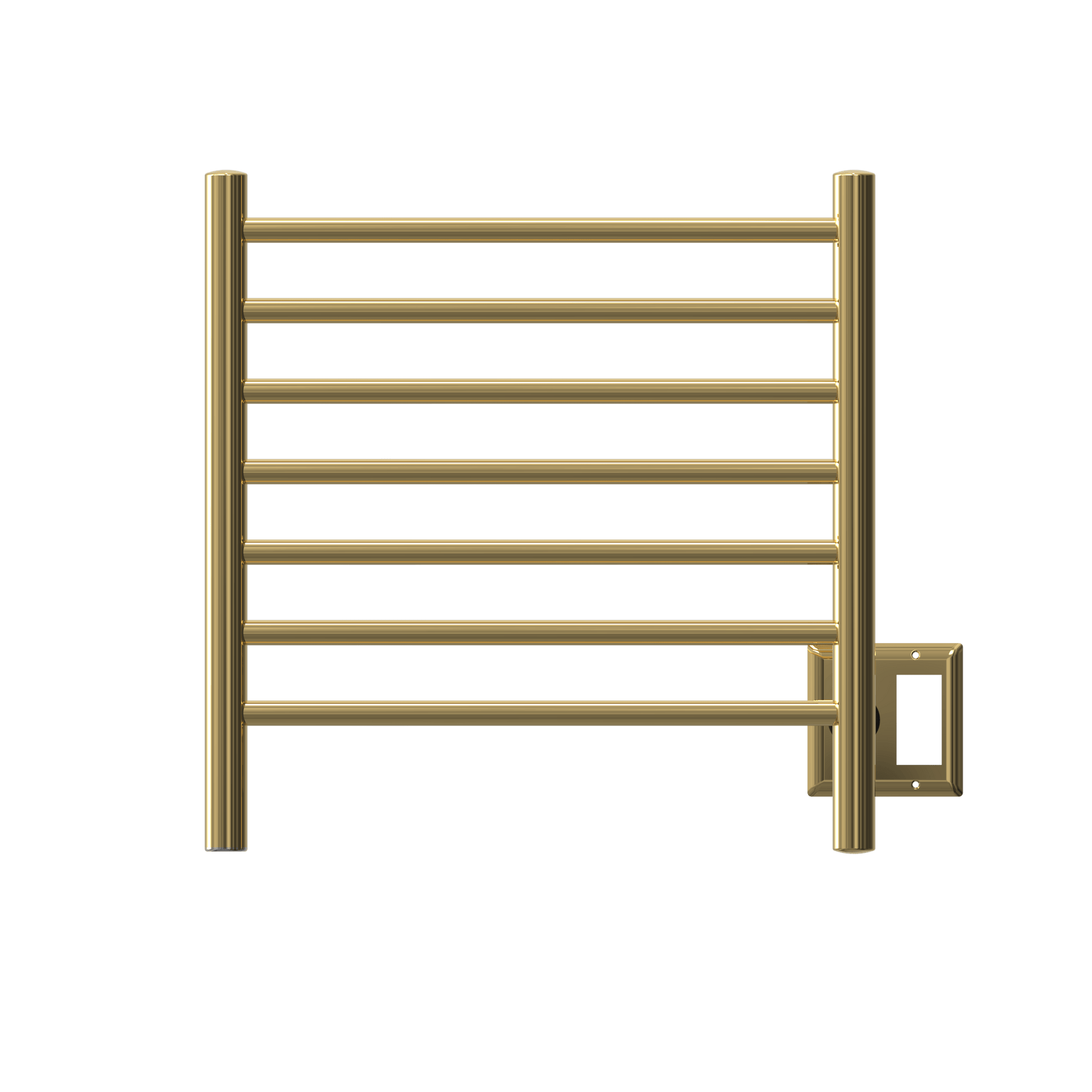 Amba RWHS-SPG Amba Radiant Small Hardwired + Plug-in Combo 7 Bar Towel Warmer in Polished Gold - RWHS-SPG