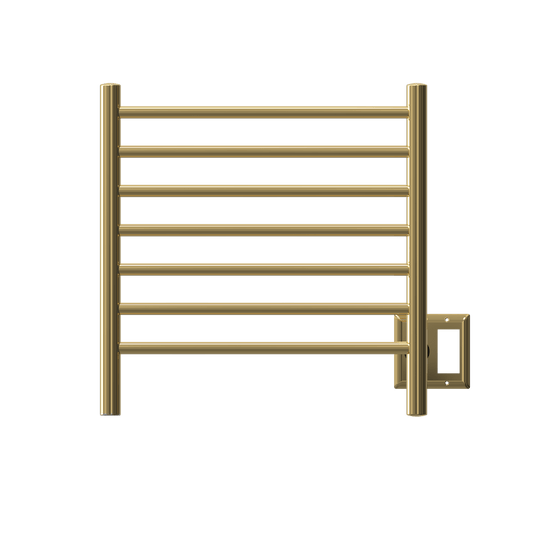 Amba RWHS-SPG Amba Radiant Small Hardwired + Plug-in Combo 7 Bar Towel Warmer in Polished Gold - RWHS-SPG