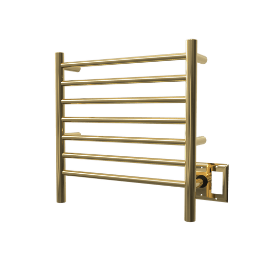 Amba RWHS-SPG Amba Radiant Small Hardwired + Plug-in Combo 7 Bar Towel Warmer in Polished Gold - RWHS-SPG