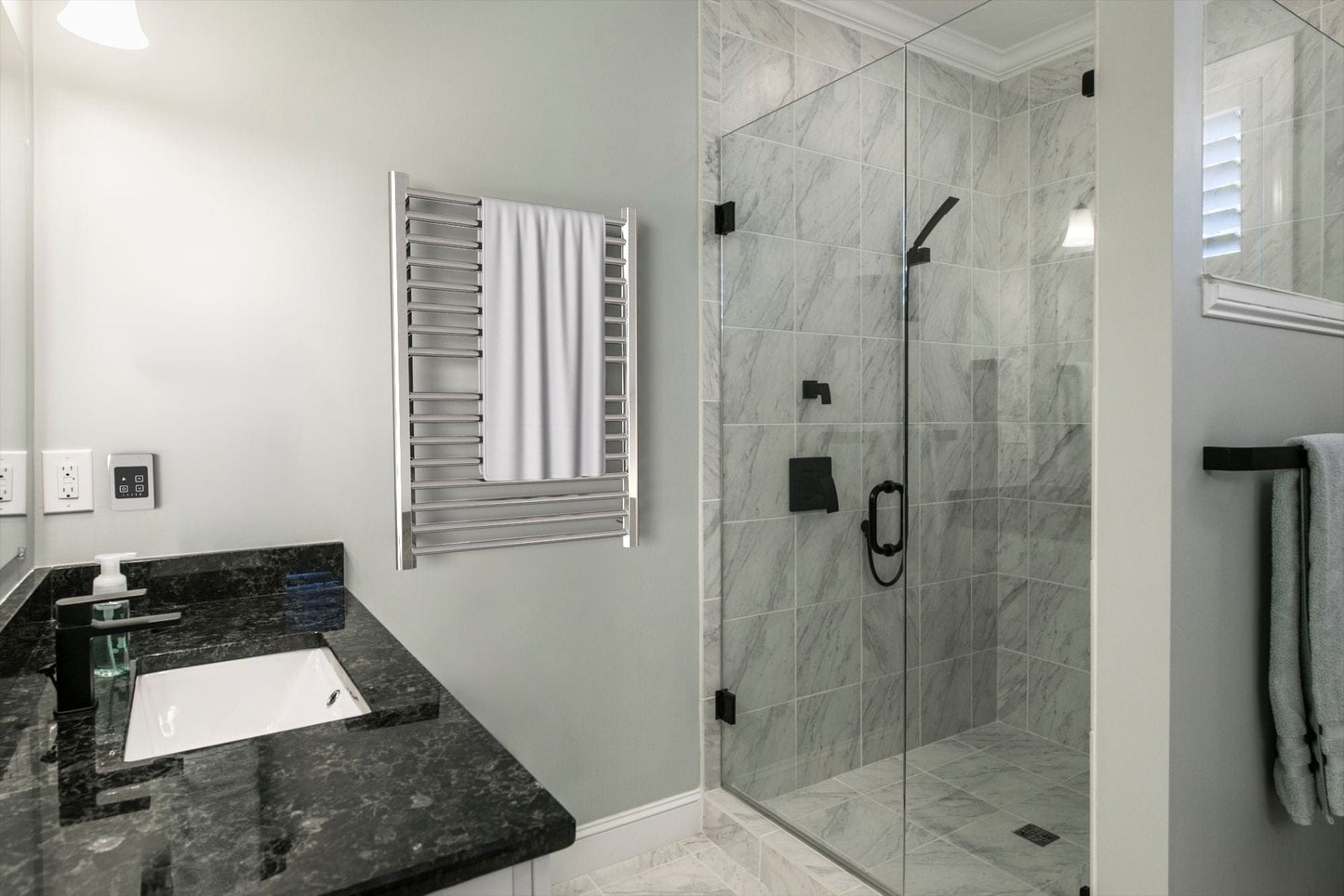 Amba S2942P.2 Amba Sirio S2942 Hardwired Towel Warmer in Polished - S2942P.2