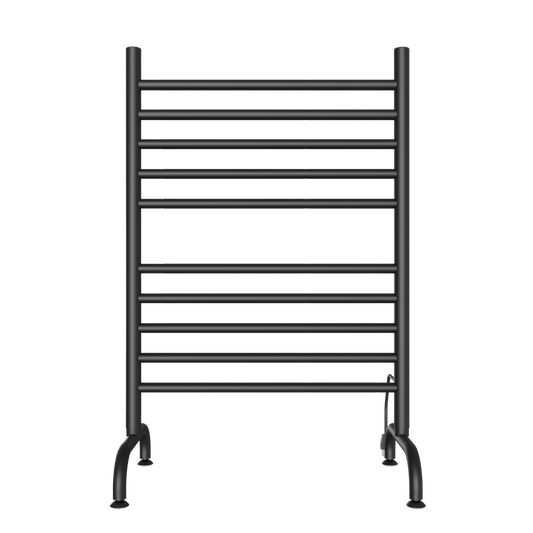 Amba SAFSMB-24 Amba Solo 24" Freestanding 10 Bar Towel Warmer in Matte Black - SAFSMB-24