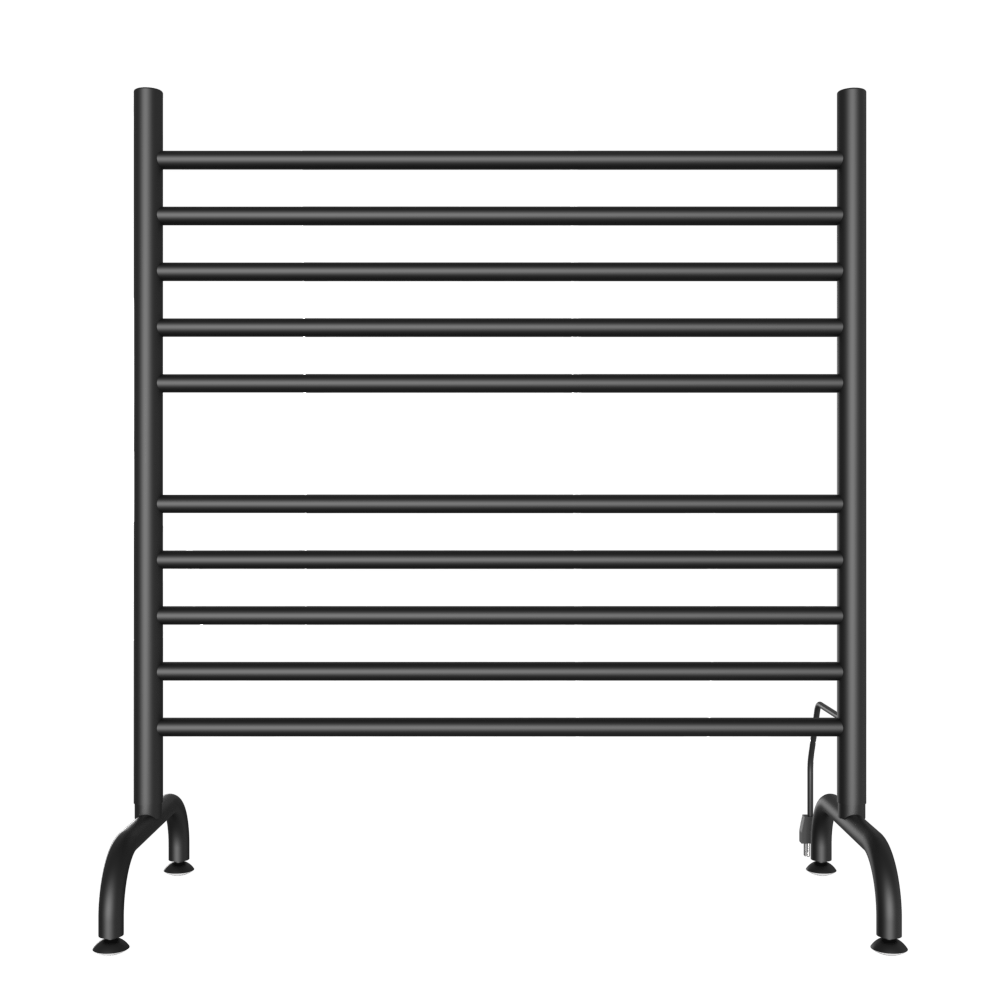 Amba SAFSMB-33 Amba Solo 33" Freestanding 10 Bar Towel Warmer in Matte Black - SAFSMB-33