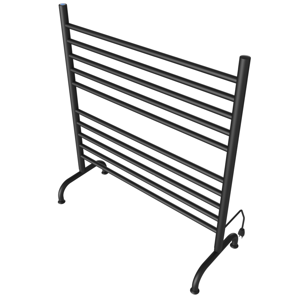 Amba SAFSMB-33 Amba Solo 33" Freestanding 10 Bar Towel Warmer in Matte Black - SAFSMB-33