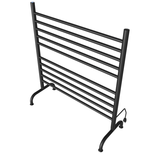 Amba SAFSMB-33 Amba Solo 33" Freestanding 10 Bar Towel Warmer in Matte Black - SAFSMB-33