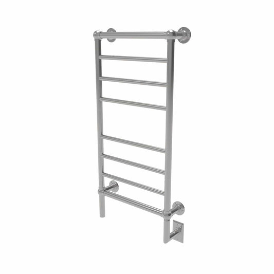 Amba T-2040PN Amba Traditional Model T-2040 8 Bar Hardwired Towel Warmer in Polished Nickel - T-2040PN