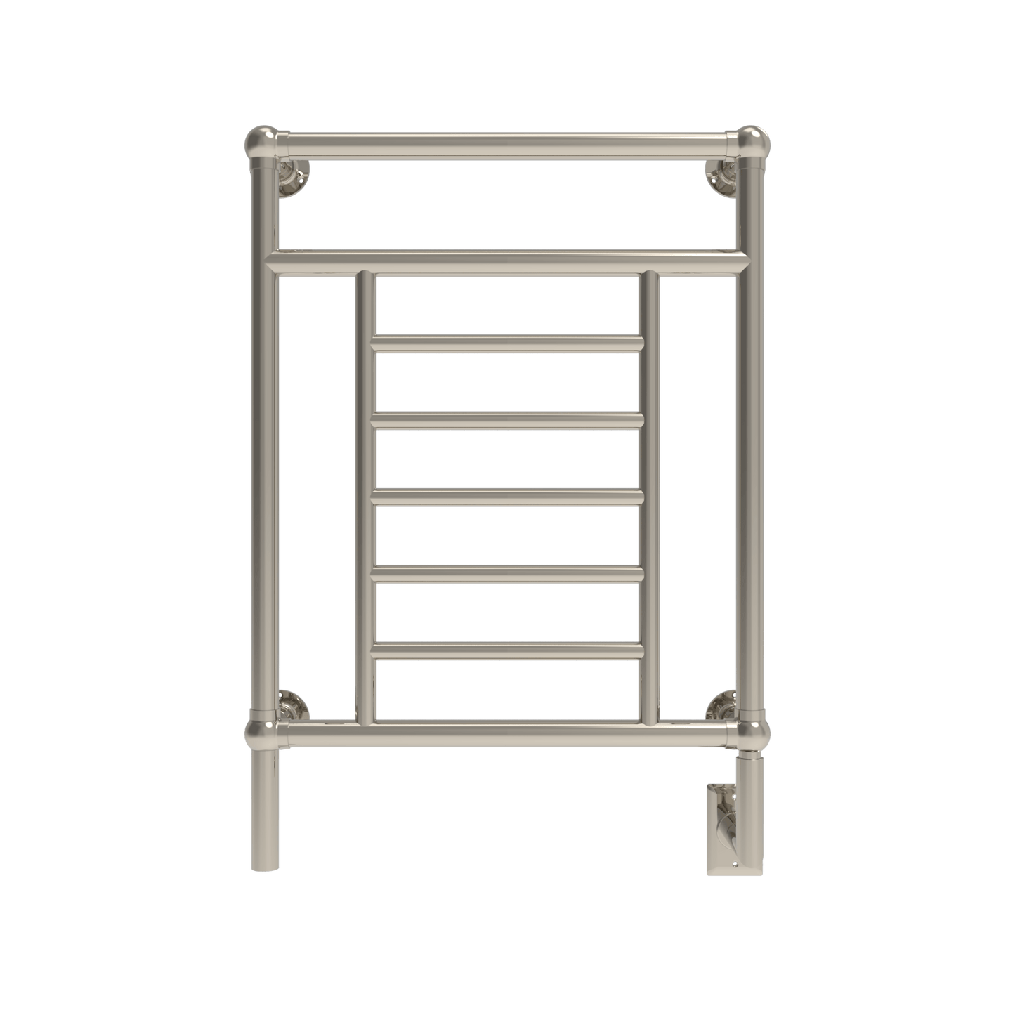 Amba T-2536PN Amba Traditional Model T-2536 8 Bar Hardwired Towel Warmer in Polished Nickel - T-2536PN