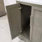 54 Inch Double Sink Bathroom Vanity in Gray with Marble Countertop & Backsplash - Vanity Art VA5054-SG