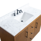 48 Inch Single Sink Bathroom Vanity in Tan with Marble Countertop - Vanity Art VA7048-T-ET