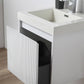 Blossom 028 20 01 A SC Blossom 20" Floating Bathroom Vanity with Sink & Side Cabinet - Matte White 028 20 01 A SC