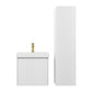 Blossom 028 20 01 A SC Blossom 20" Floating Bathroom Vanity with Sink & Side Cabinet - Matte White 028 20 01 A SC