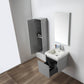 Blossom 028 20 15 A SC Blossom 20" Floating Bathroom Vanity with Sink & Side Cabinet - Light Gray 028 20 15 A SC