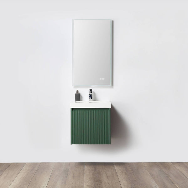 Blossom 028 20 27 A Blossom 20 Floating Bathroom Vanity with Sink - Aventurine Green 028 20 27 A