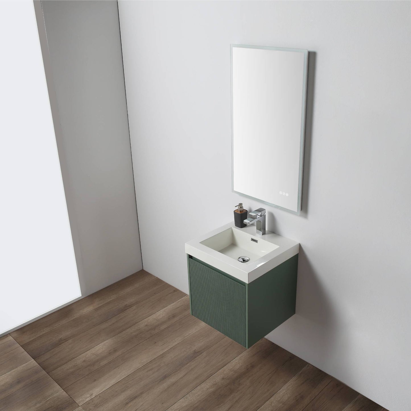 Blossom 028 20 27 A Blossom 20" Floating Bathroom Vanity with Sink - Aventurine Green 028 20 27 A